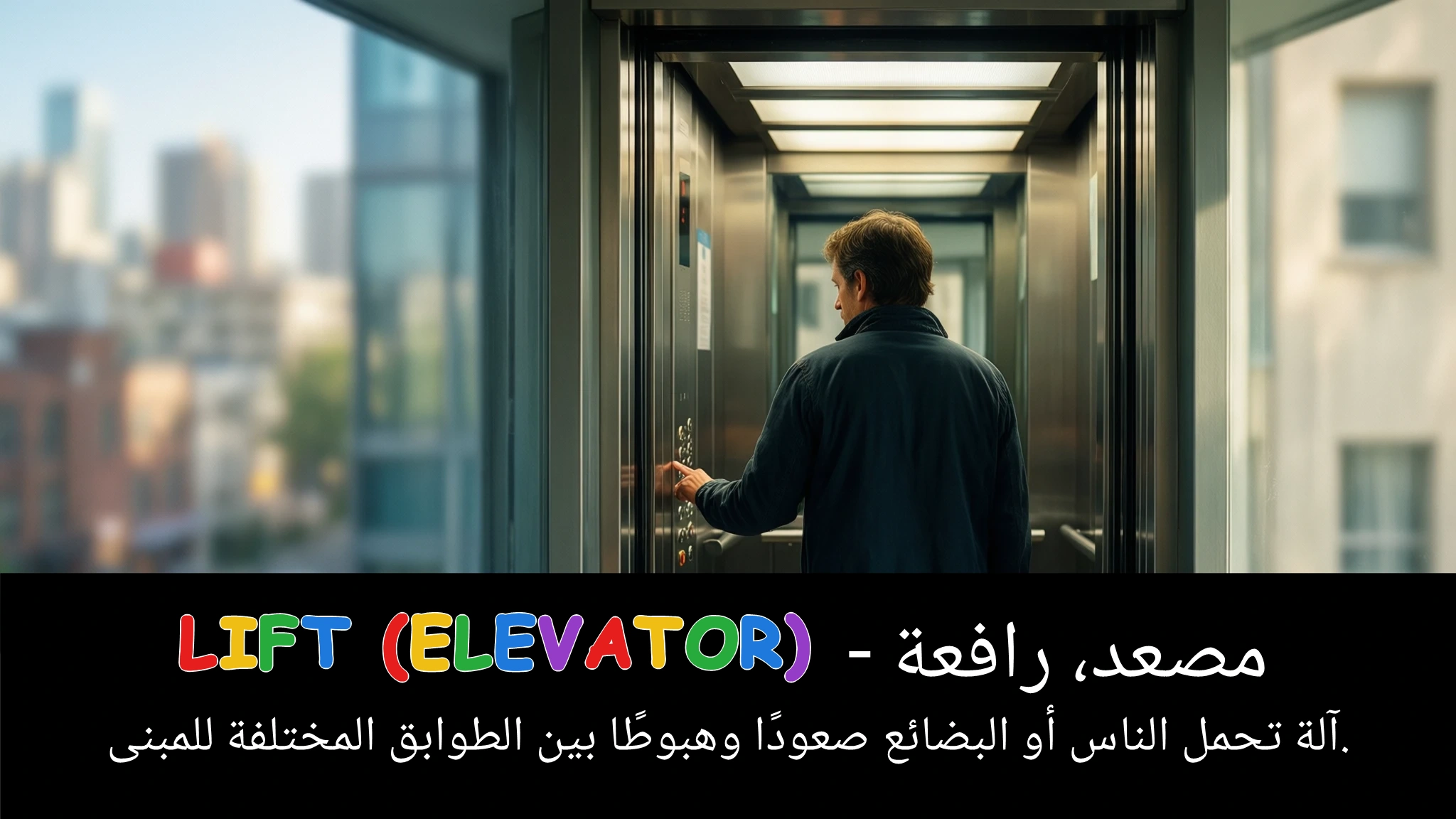 Arabic Illustration for lift (elevator)